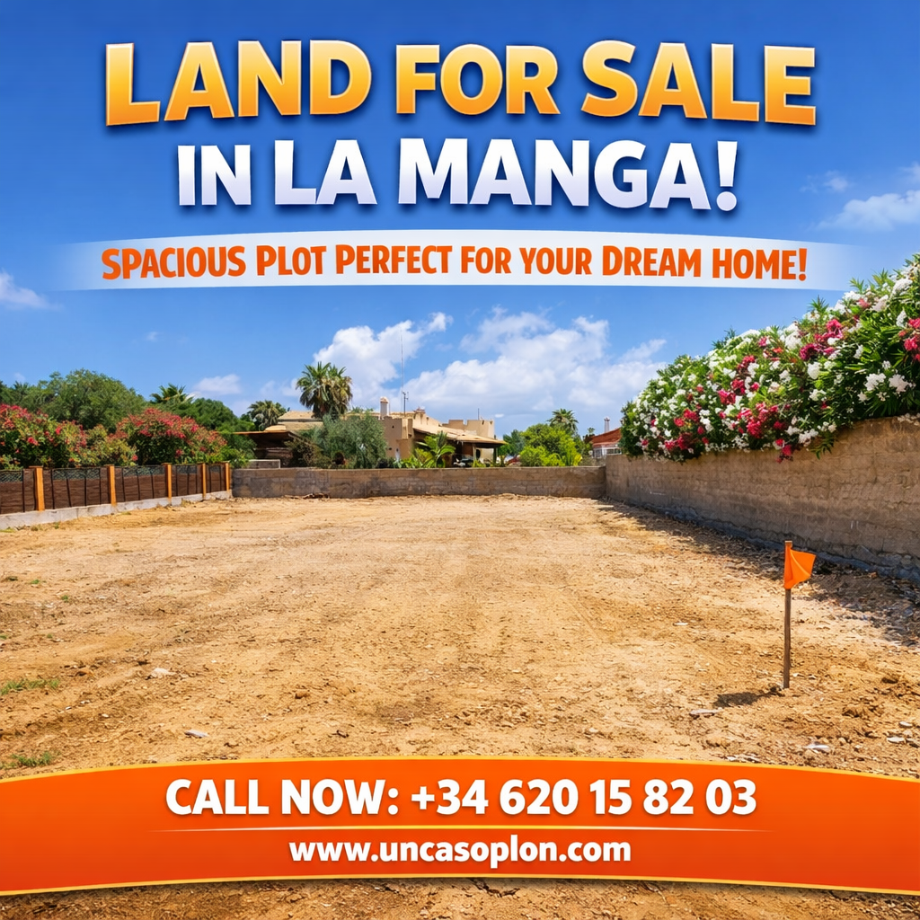 Terreno en La Manga volumetría y vistas